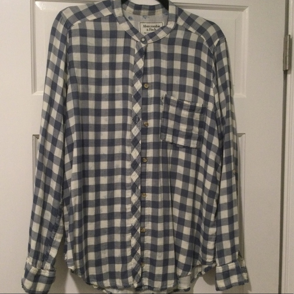 Abercrombie super soft plaid women's button down